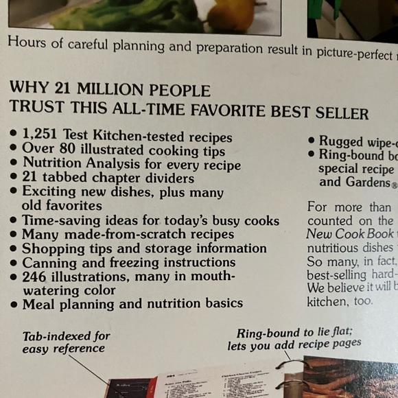 VINTAGE BETTER HOMES & GARDENS NEW COOKBOOK 1981 HARDCOVER 5 RING BINDER - Picture 12 of 17